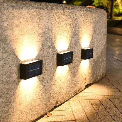 Outdoor Solar Wall Light | Warm White | Waterproof | Garden & Balcony
