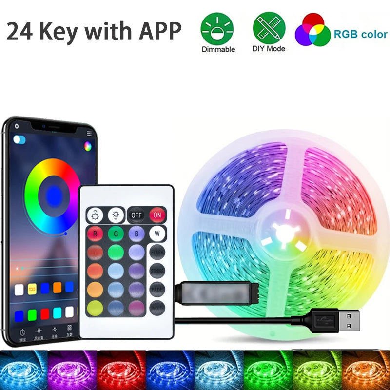 RGB LED Strip Lights with App Control