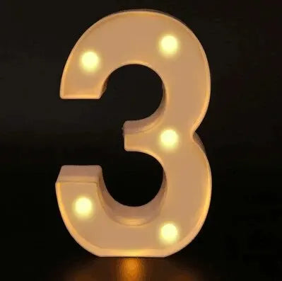 LED Letter & Number Lamp | Night Light | Home, Wedding & Party Decor