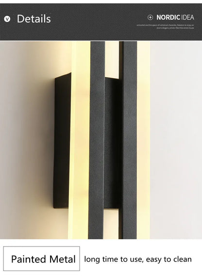 Copper Pipe LED Wall Sconce | Acrylic Shade | Bedroom, Living Room & Corridor
