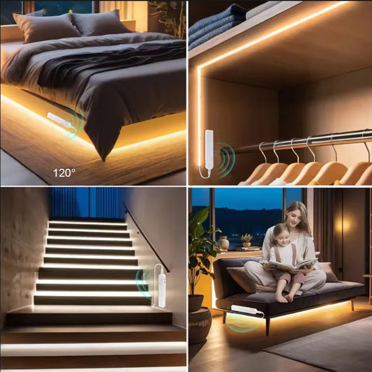 COB LED Strip Light | PIR Motion Sensor | Battery | 1–5m