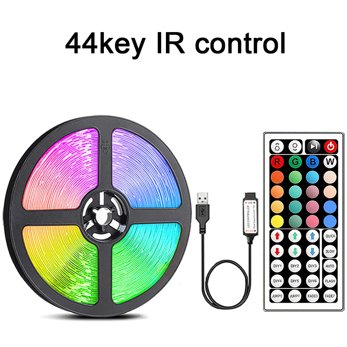 RGB LED Strip Lights with IR Remote
