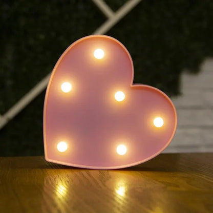 LED Letter & Number Lamp | Night Light | Home, Wedding & Party Decor