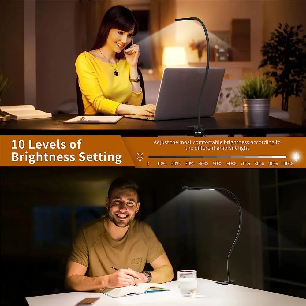 Architect LED Desk Lamp | Gooseneck | Dimmable | Eye-Care | Single & Double Head
