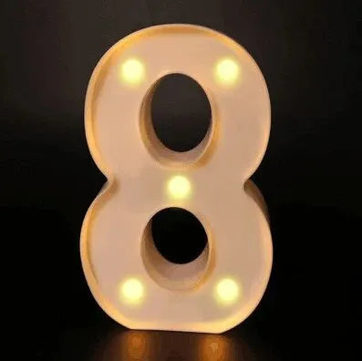 LED Letter & Number Lamp | Night Light | Home, Wedding & Party Decor