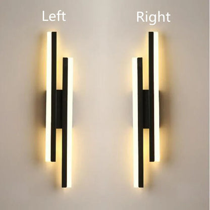 Copper Pipe LED Wall Sconce | Acrylic Shade | Bedroom, Living Room & Corridor