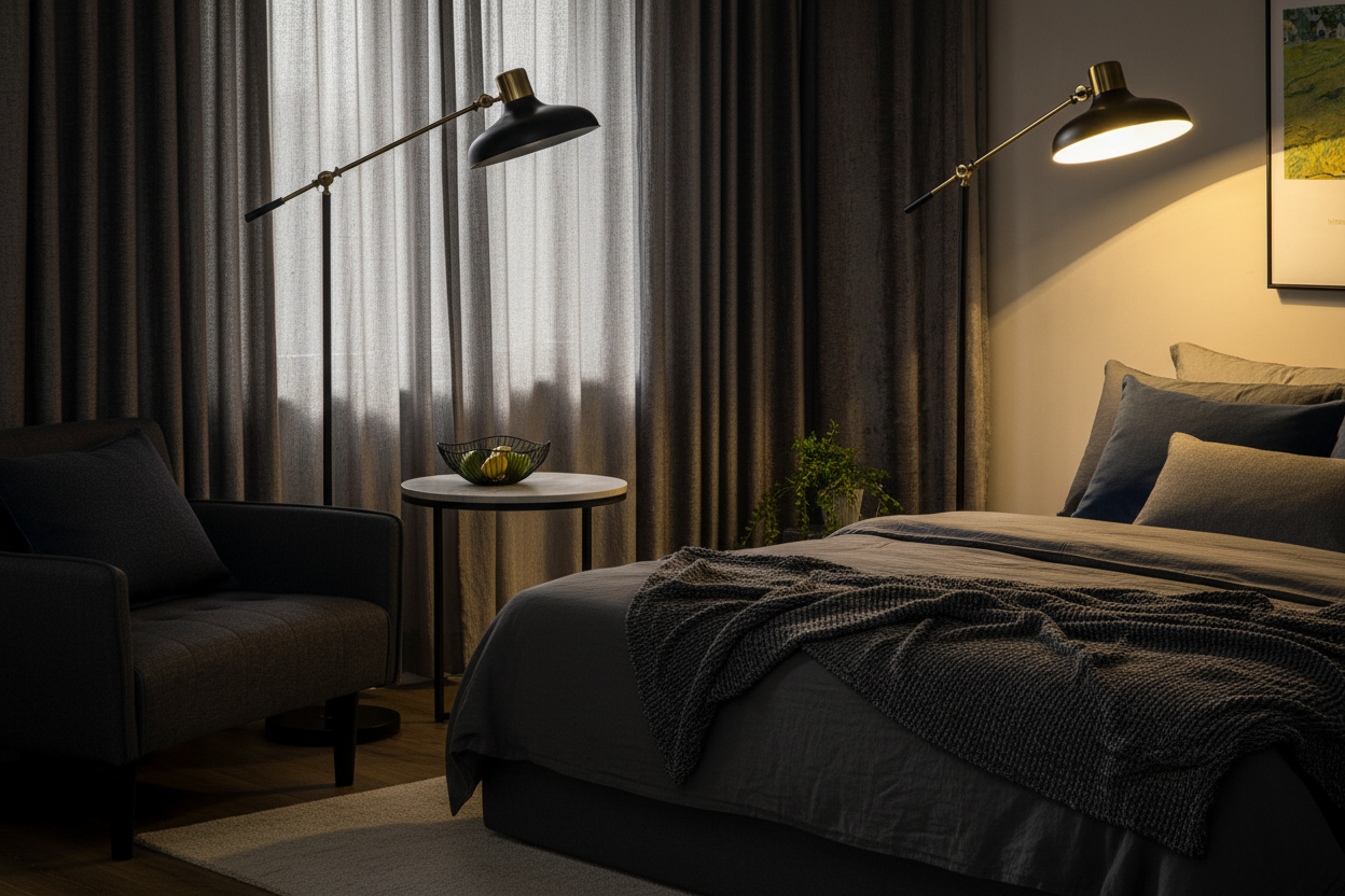 Arc Floor Lamp - Bedroom