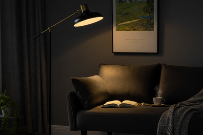 Arc Floor Lamp - Reading Corner