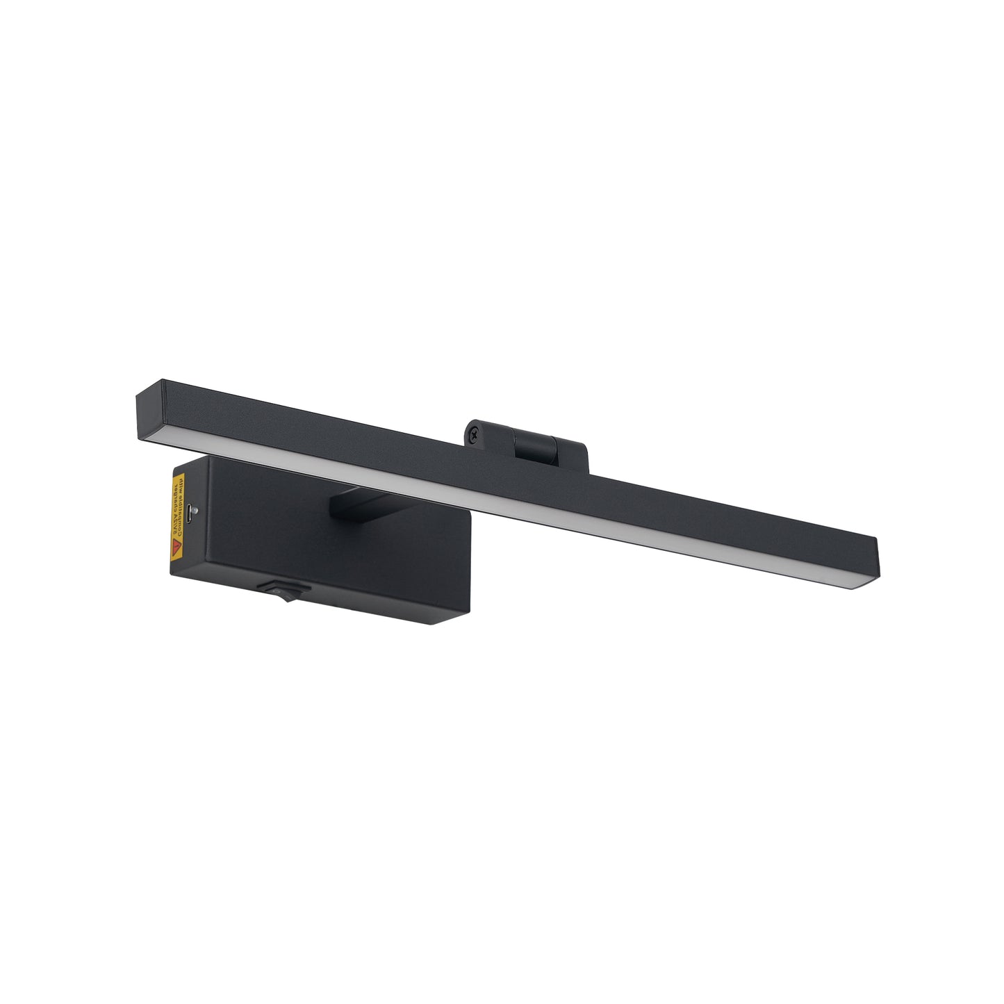 16" Dimmable LED Vanity Light | Black Bathroom Wall Light Over Mirror