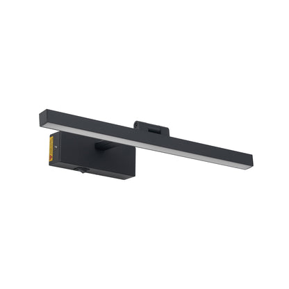 16" Dimmable LED Vanity Light | Black Bathroom Wall Light Over Mirror