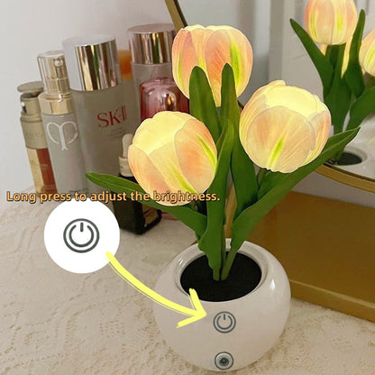 LED Tulip Flower Night Light