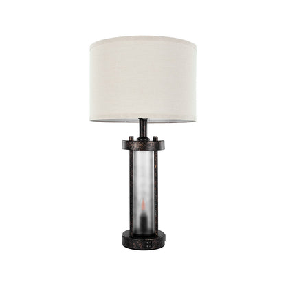 Farmhouse Bedside Table Lamps Set of 2 with USB Ports