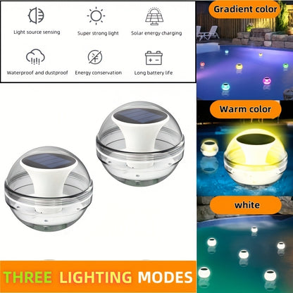 Solar Floating Pool & Pond Lights | IPX7 Waterproof | LED | 1–6 Pack
