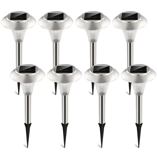 Solar Garden Pathway Lights | Colour Changing | IP44 Waterproof | 8 Pack