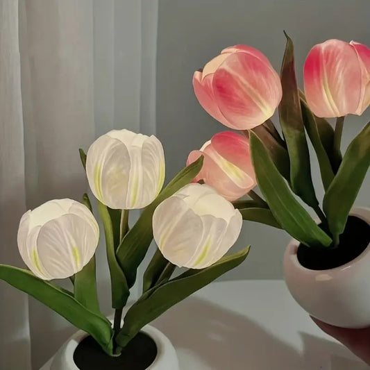 LED Tulip Flower Night Light