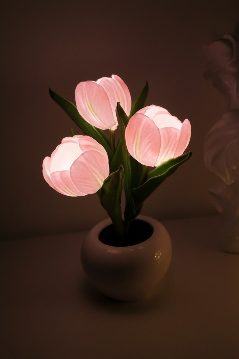 Pink Tulip Lamp