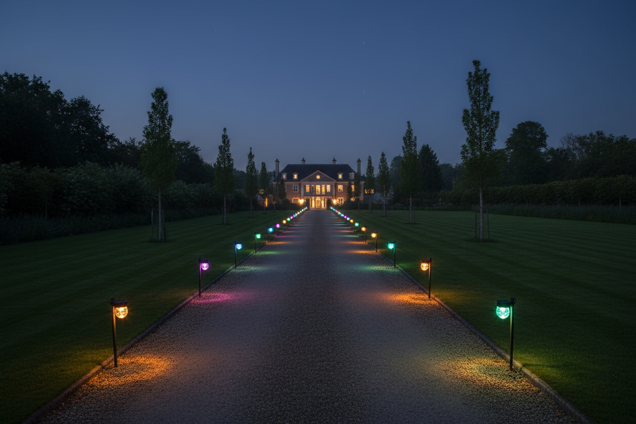 Solar 24-Pack Color-Changing Pathway Lights Hero