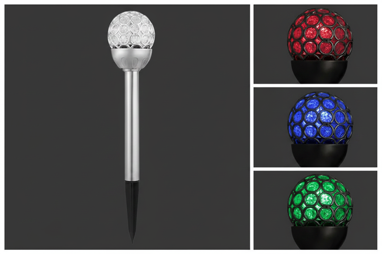 Solar RGB Ball Lights Premium Dark Background