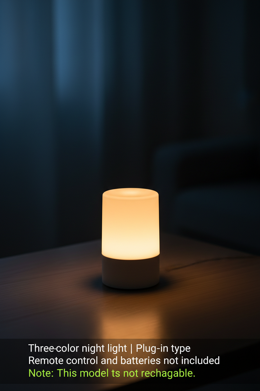 Three-color night light