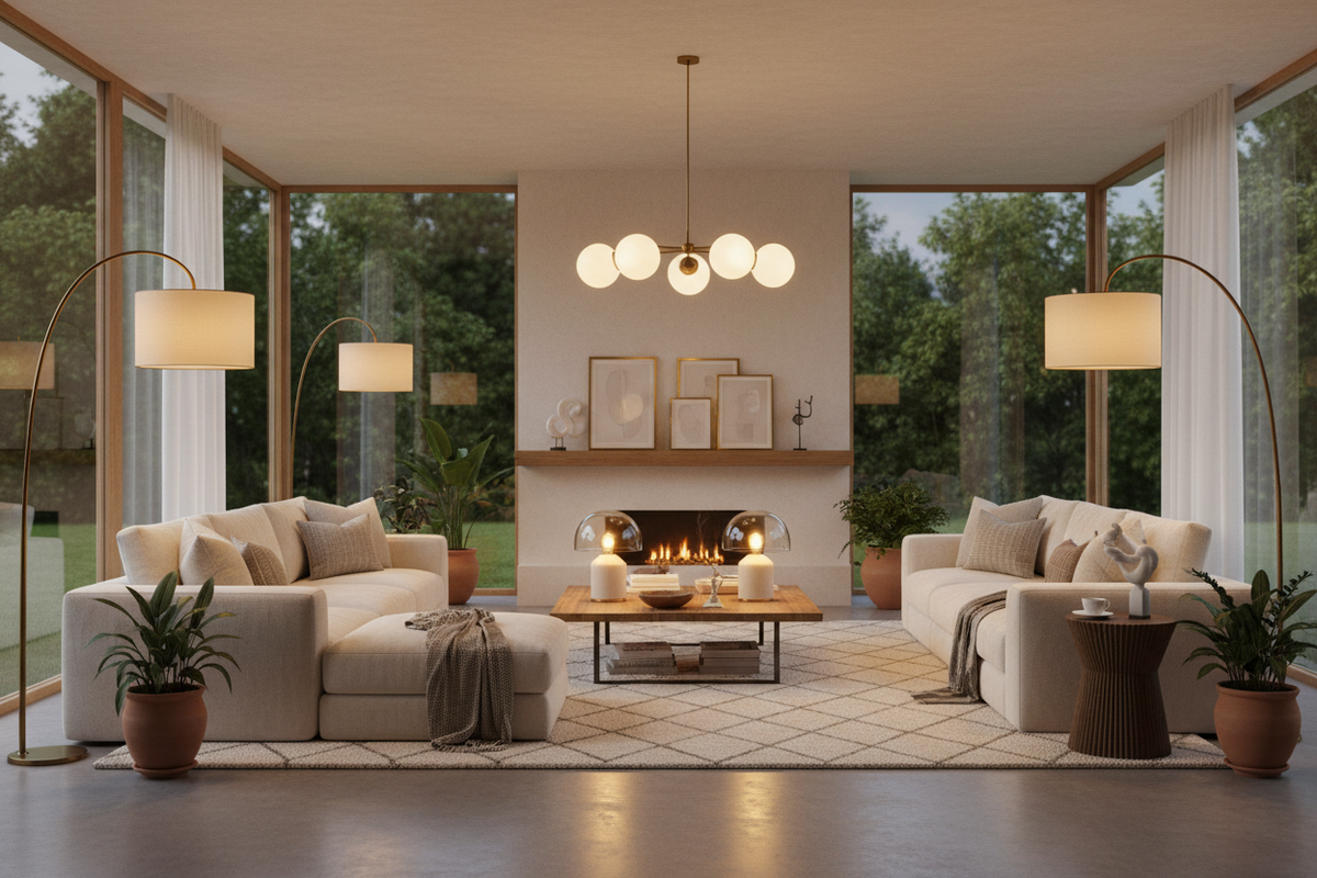 Warm Living Room Banner